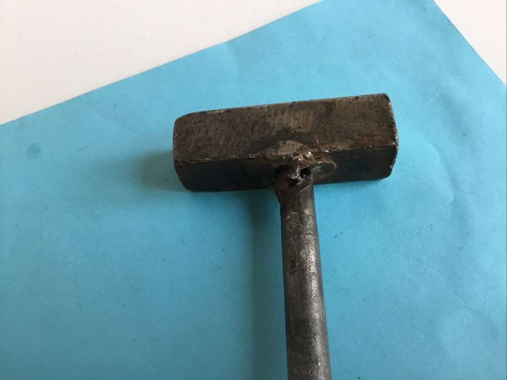 Rectangular 2.5" long Head 9.1 ounce Metal Working Hammer