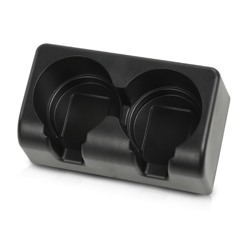 Bench Seat Dual Cup Holder Center Console Insert Double Storage Front Rear Co...