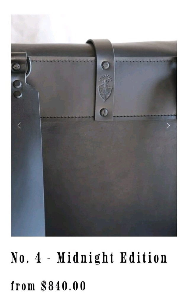DISCIPLE DESIGNS No. 4 - Midnight Edition HANDMADE LEATHER BAG