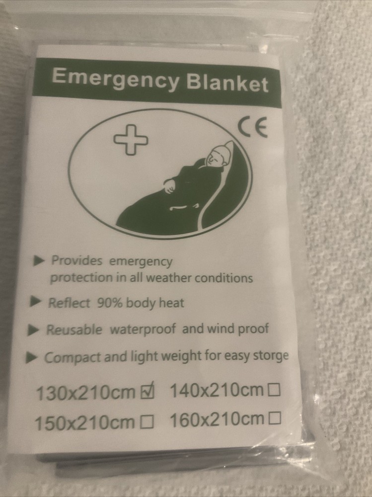 Emergency Thermal Blanket 52 X 82