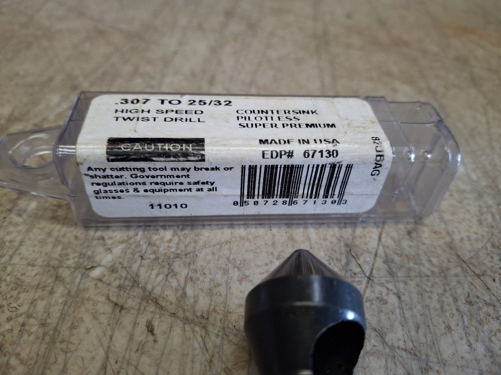 Viking Drill Single Flute Pilotless Deburring Countersink .307" - 25/32" 67130
