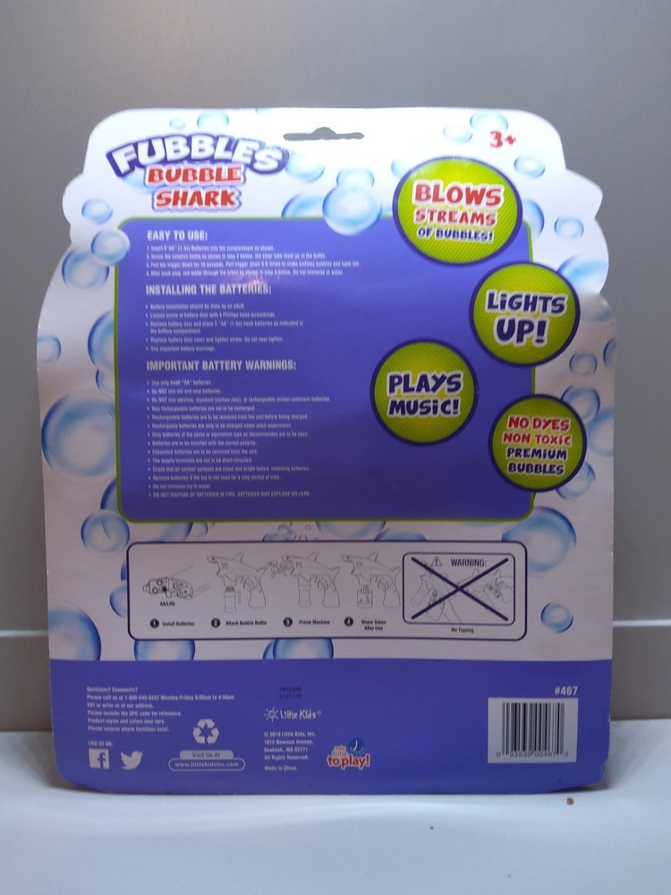 Bubble Gun Shark Blaster NIB