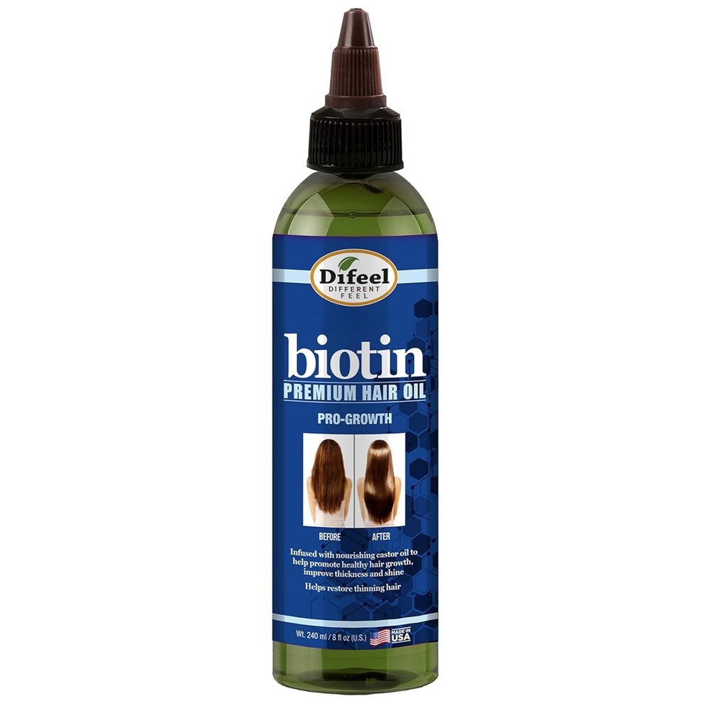 Difeel Biotin Progrowth Premium Hair Oil 8 oz.