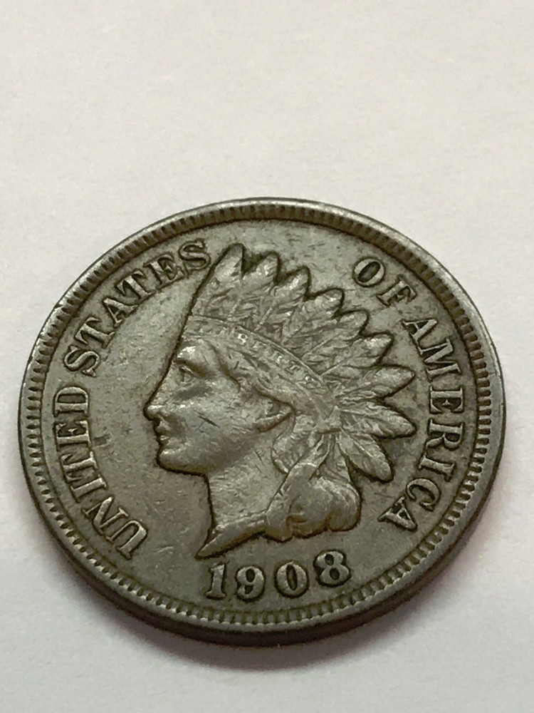1908 Indian Head Cent  VF+ #3297