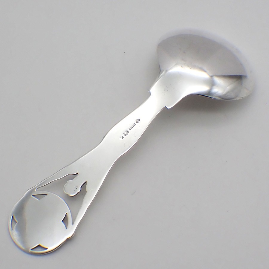 Norge 1945 Figural Serving Spoon 830 Silver TH Marthinsen