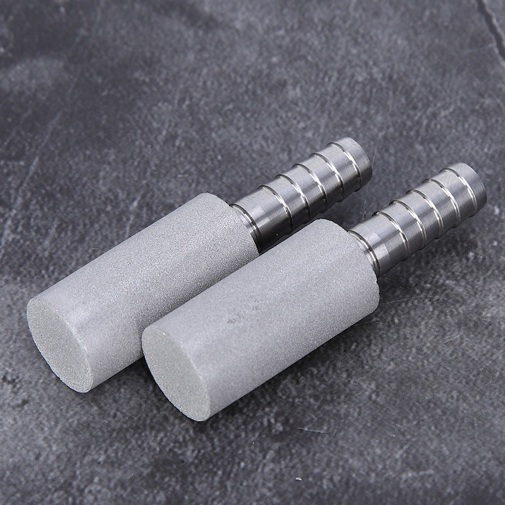 2Pcs 0.5μm Diffusion Stone Stainless Steel Aeration Stone With 1/4 Outer