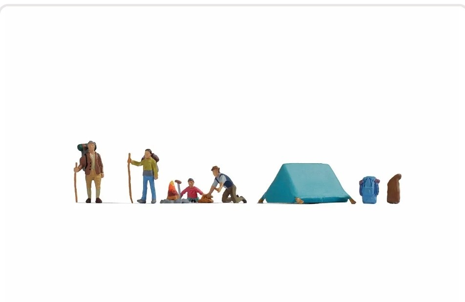 Noch Camping Figures15876 HO Scale