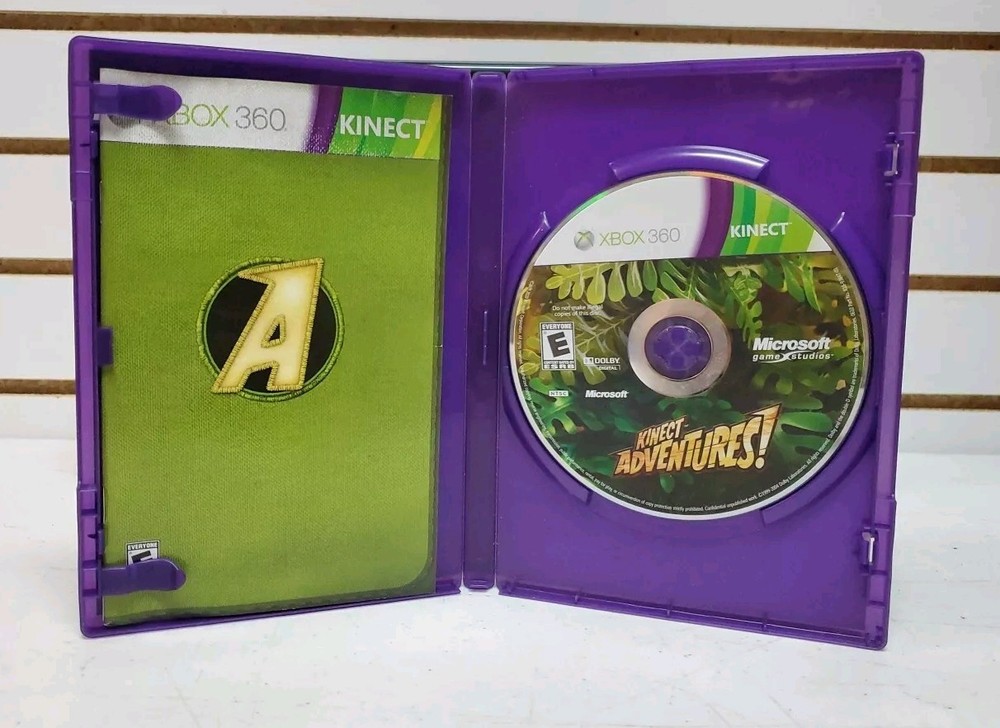 Microsoft Xbox 360 Kinect Sensor in Box w/Kinect Adventures - Tested *READ*