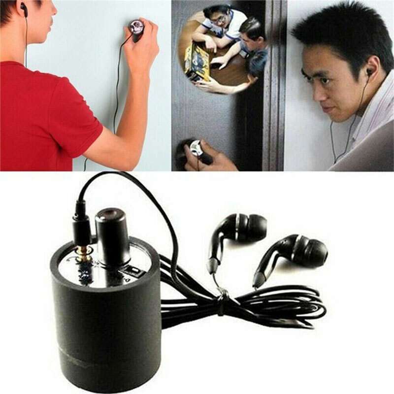 Highly Sensitive Mini Wall microphone voice bug/ear listen through wall device