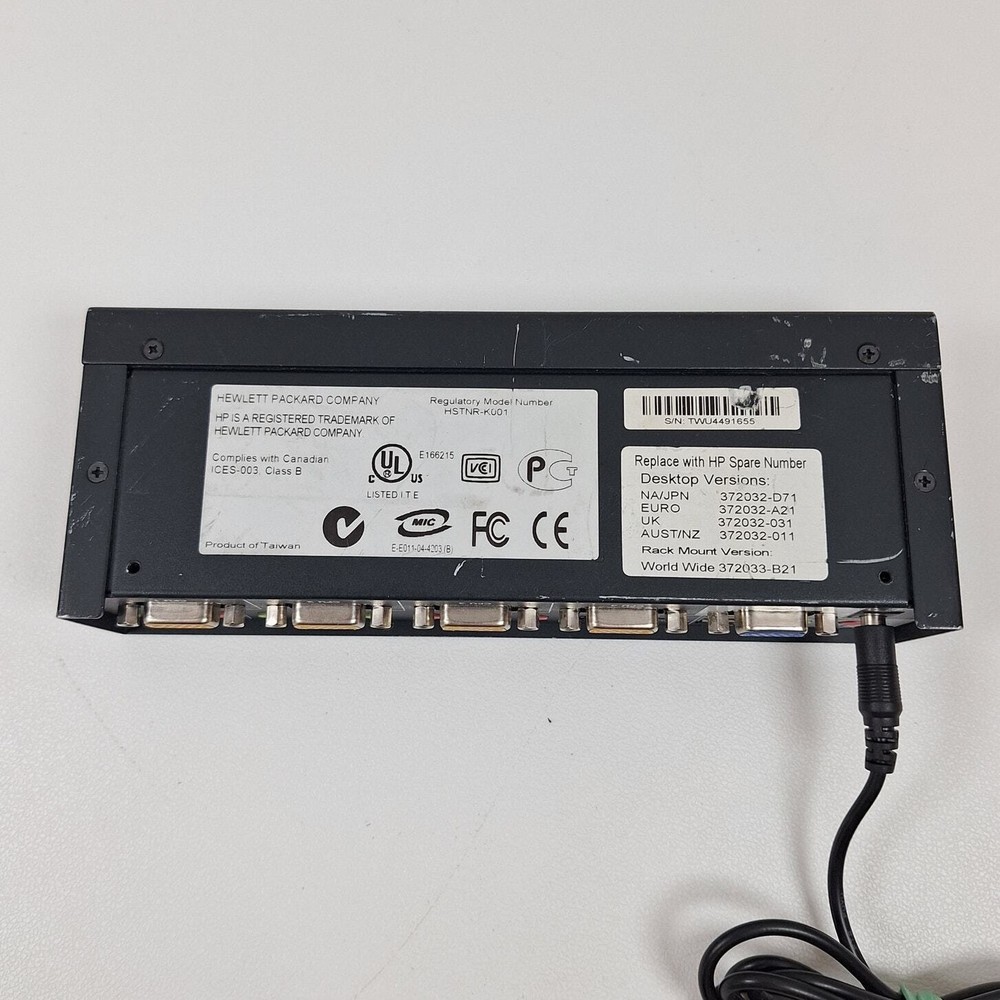 HP HSTNR-K001 1x4 USB/PS2 KVM Switch