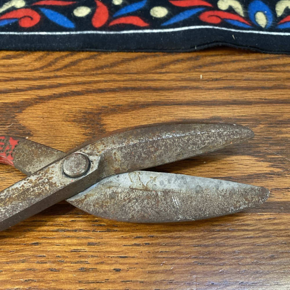 Vintage BB 12" Forged Steel Tin Snips