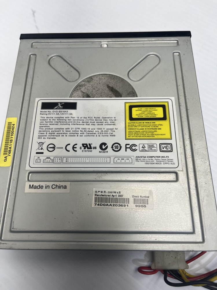 ASUS DVD-ROM Drive | Model DVD-E616A3 | USED WORKING