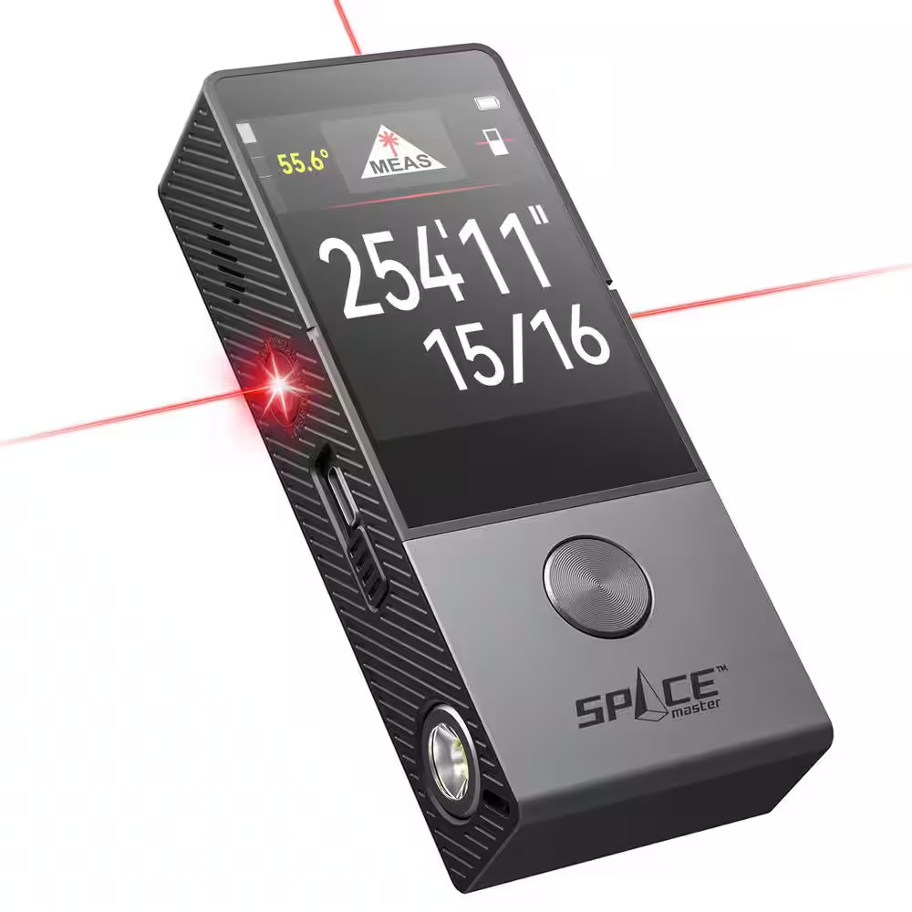 D9 Pro 330 Ft. Laser Distance Measuring Tool with Visual Aligning, IPS Touchscre