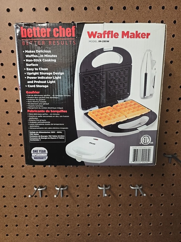 Better Chef Im-295W Waffle Maker White