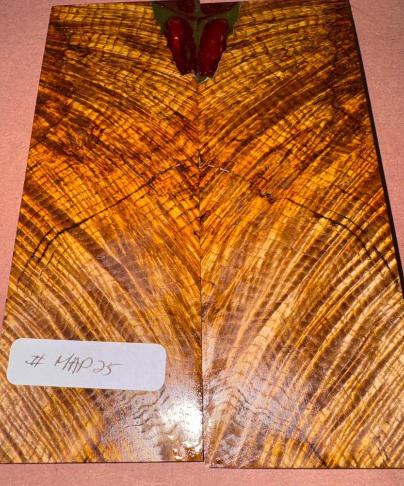 STABILIZED HYBRID MAPLE BURL,OVERSIZED KNIFE SCALE,TOOL HANDLES