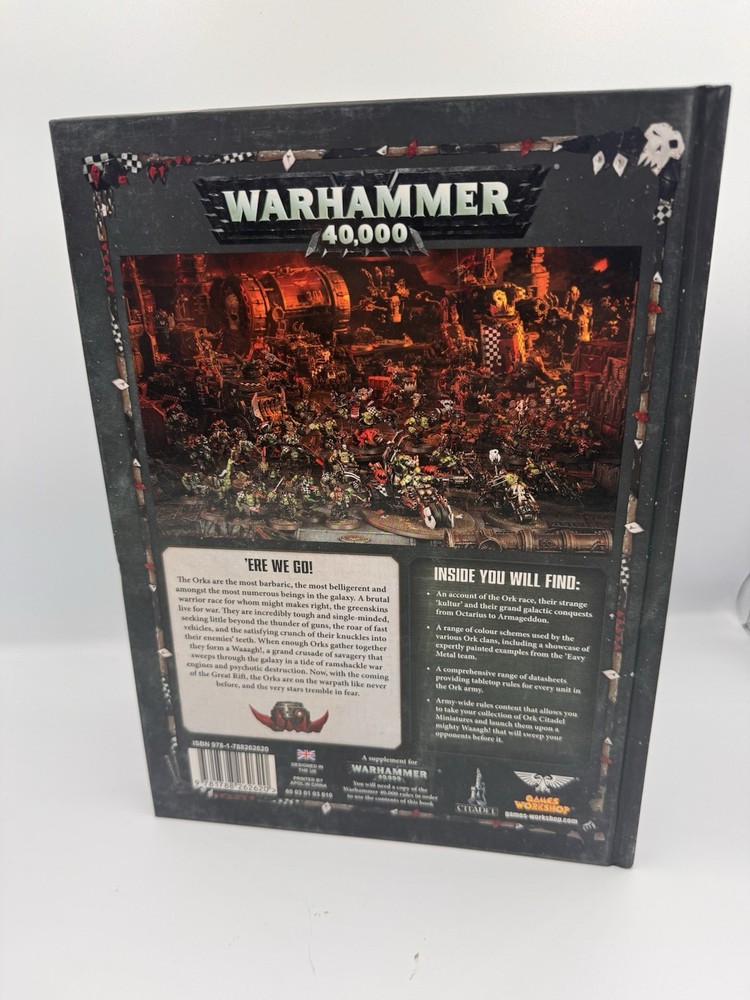 Warhammer 40k 40,000 Codex Orks 8th Edition OOP Games Workshop HC 2018 EB#55015