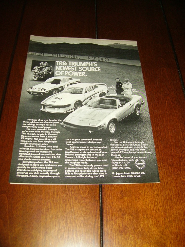 TRIUMPH TR8 ORIGINAL AD