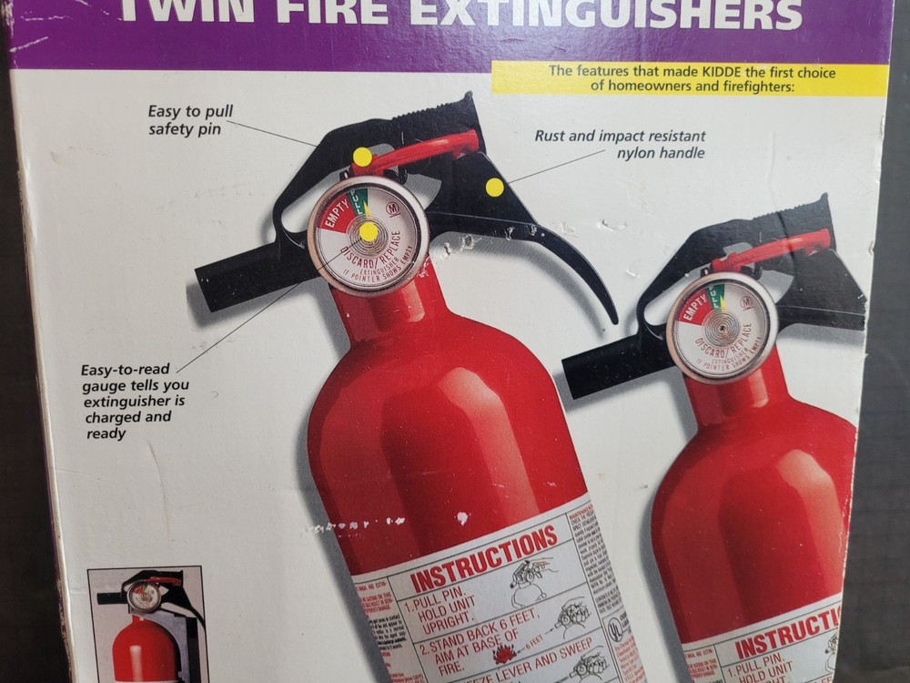 Kidde Fire Extinguisher 1-A:10-B:C Class - 2-Pack - 234211