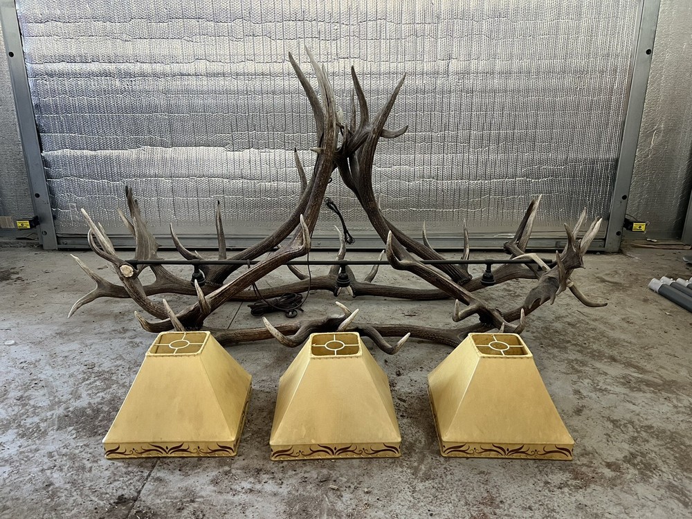 Real Antler Pool Table Light