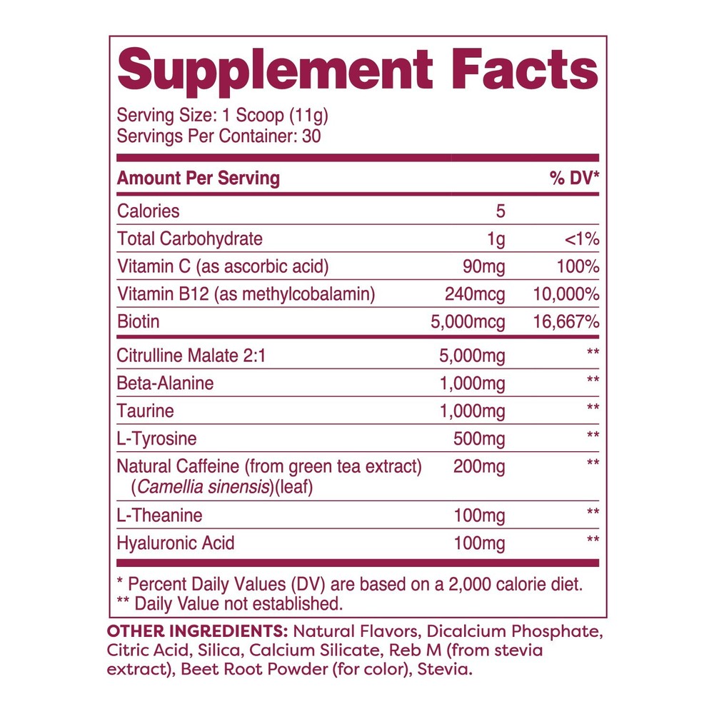 Wellah Get-Going Pre-Workout Drink Mix (Raspberry Lemonade)