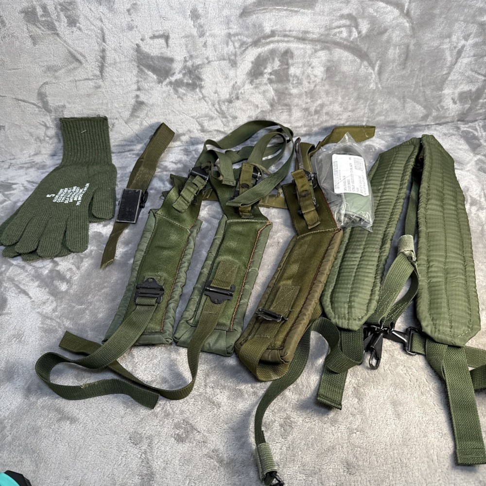 Military surplus bundle, Alice straps, backpack strap, strap, cage assembly Etc.