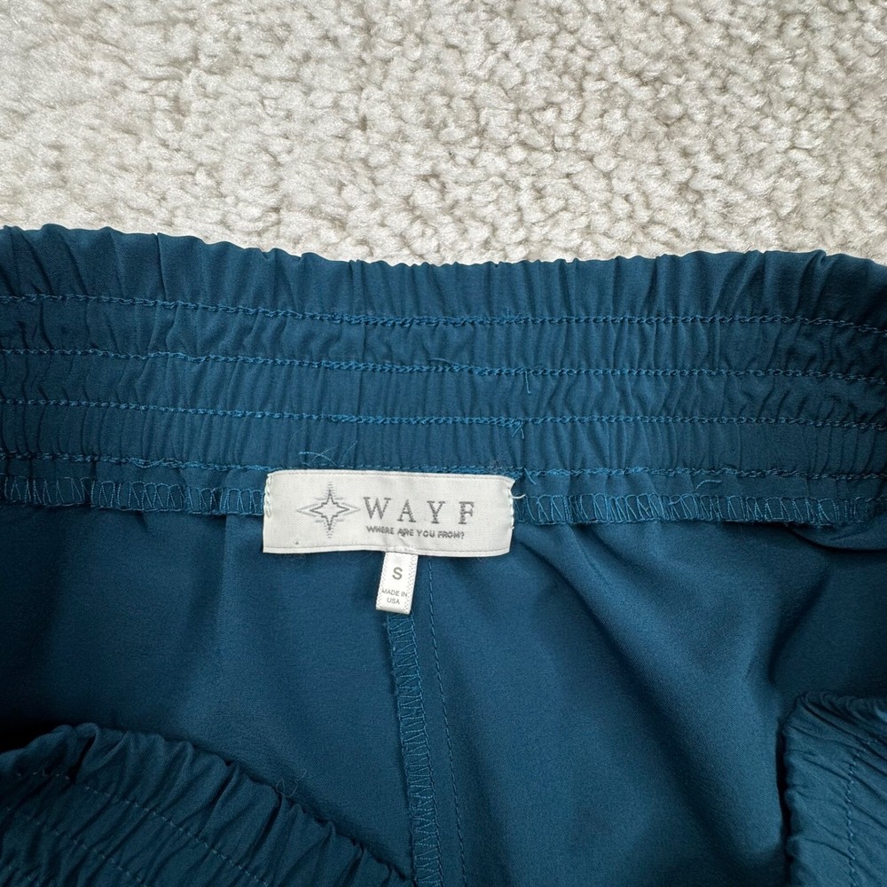 WAYF Teal Blue Joggers Womens Small
