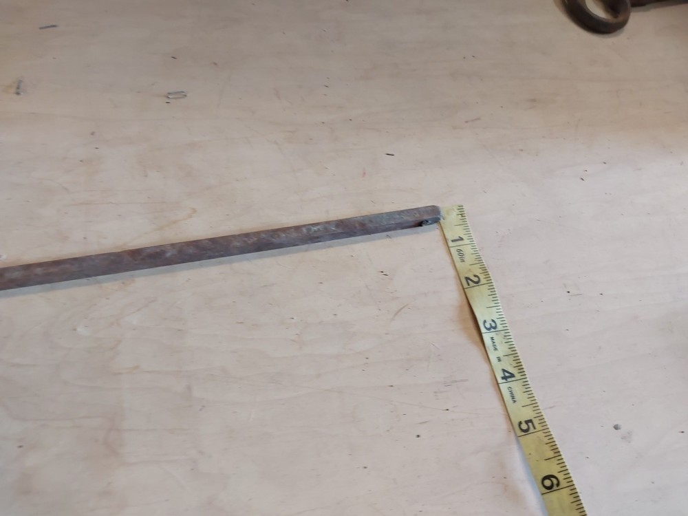 Old Vintage Rusty Cast Iron Chisel 11" X 0.5"