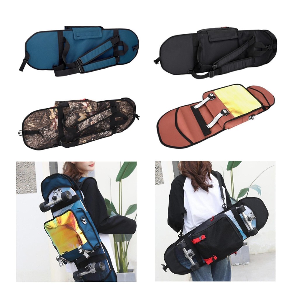Skateboard Backpack Shoulder Bag Large Capacity Versatile Adjustable Shoulder