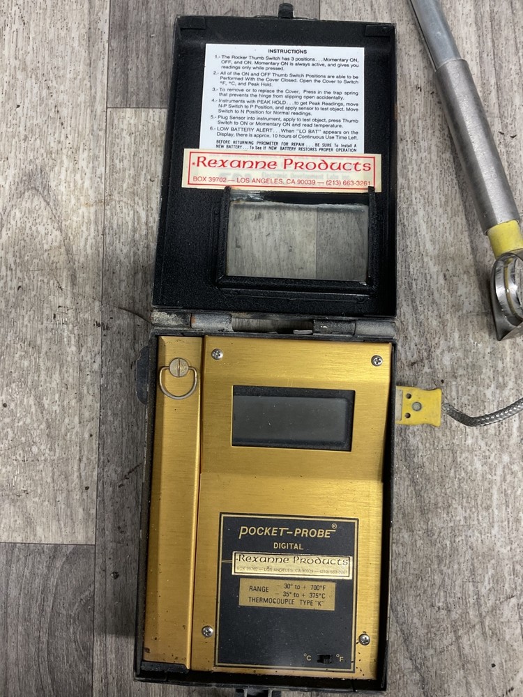 EDL Pocket Probe Analog Pyrometer #4012G68