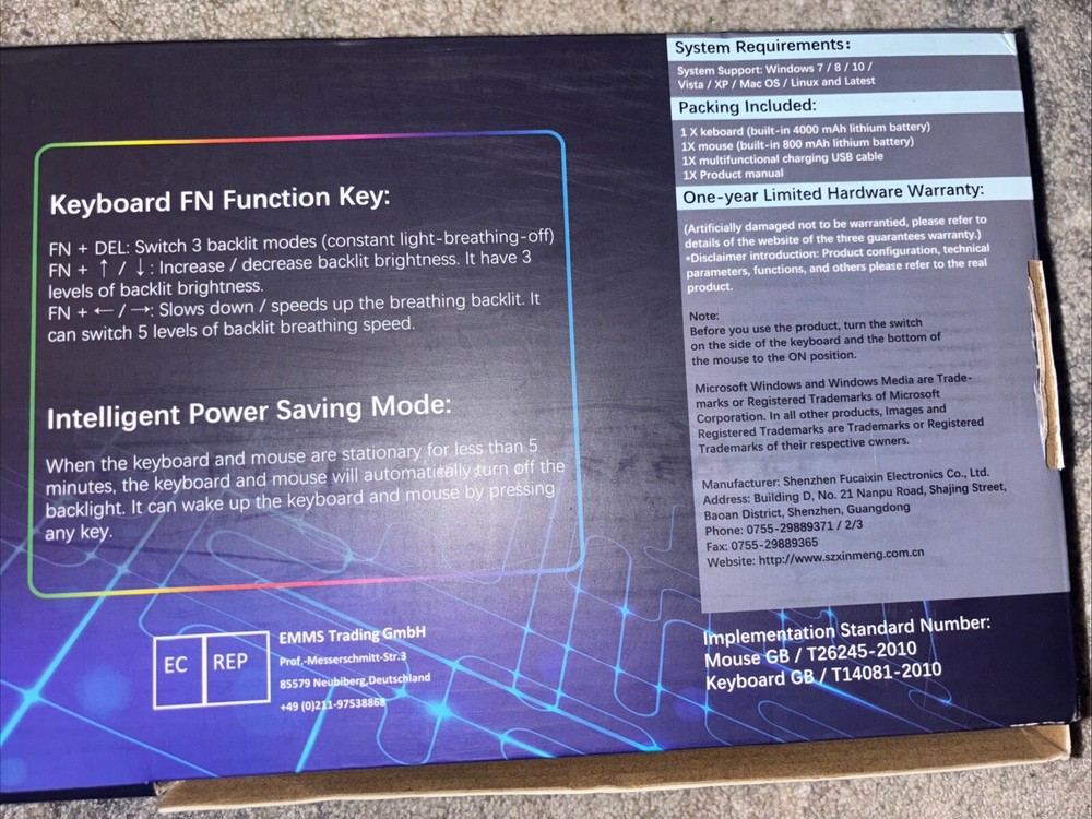 Pink Wireless keyboard & Mouse Set