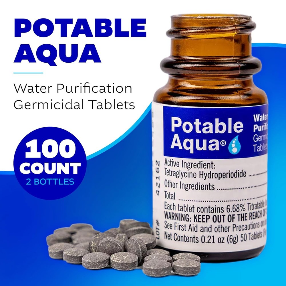 Water Purification Tablets, Portable and Effective Water Purification Solution