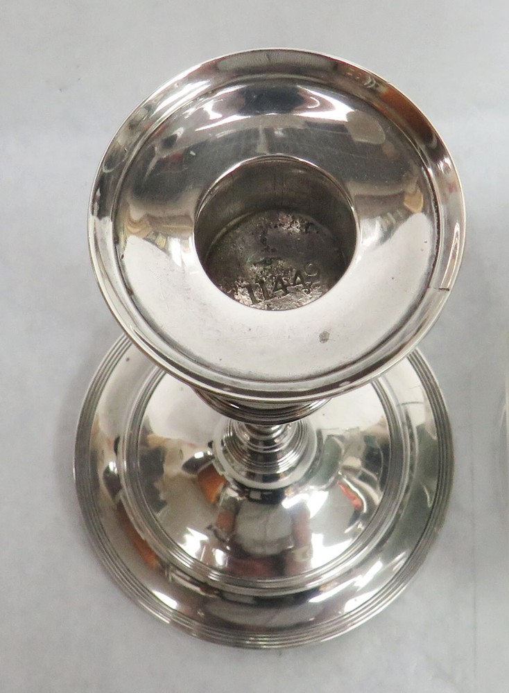 CLASSIC 1902 SHEFFIELD STERLING SILVER 9" CANDLESTICKS