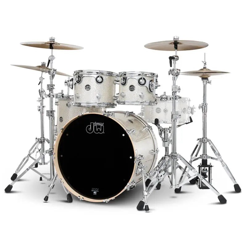 DW Limited Edition Performance 4pc Drum Set Broken Glass