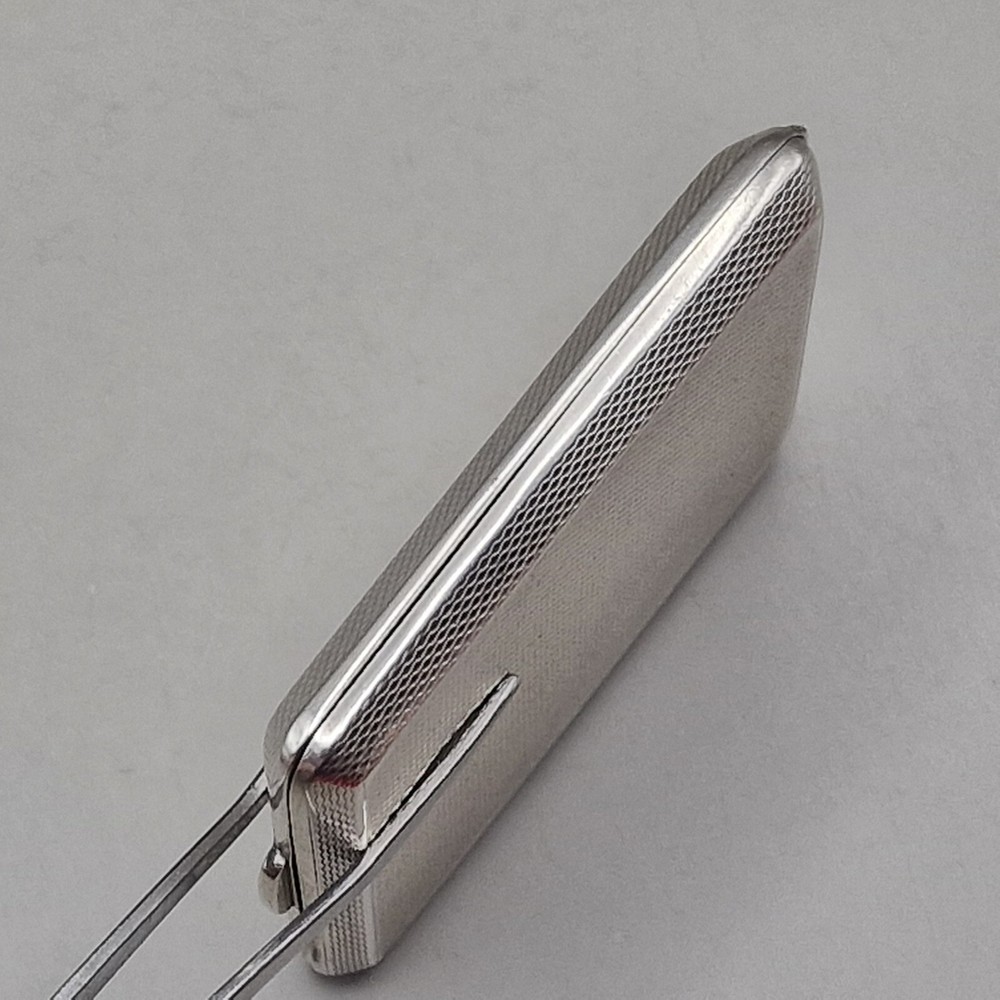 Sterling Silver Engine Turned Matchbook Case by Cohen & Charles 1936