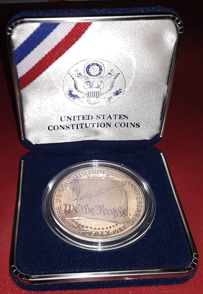 1987 UNITED STATES CONSTITUTION SILVER DOLLAR