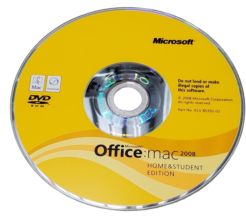 Microsoft Office Mac 2008 with Microsoft Expression Media