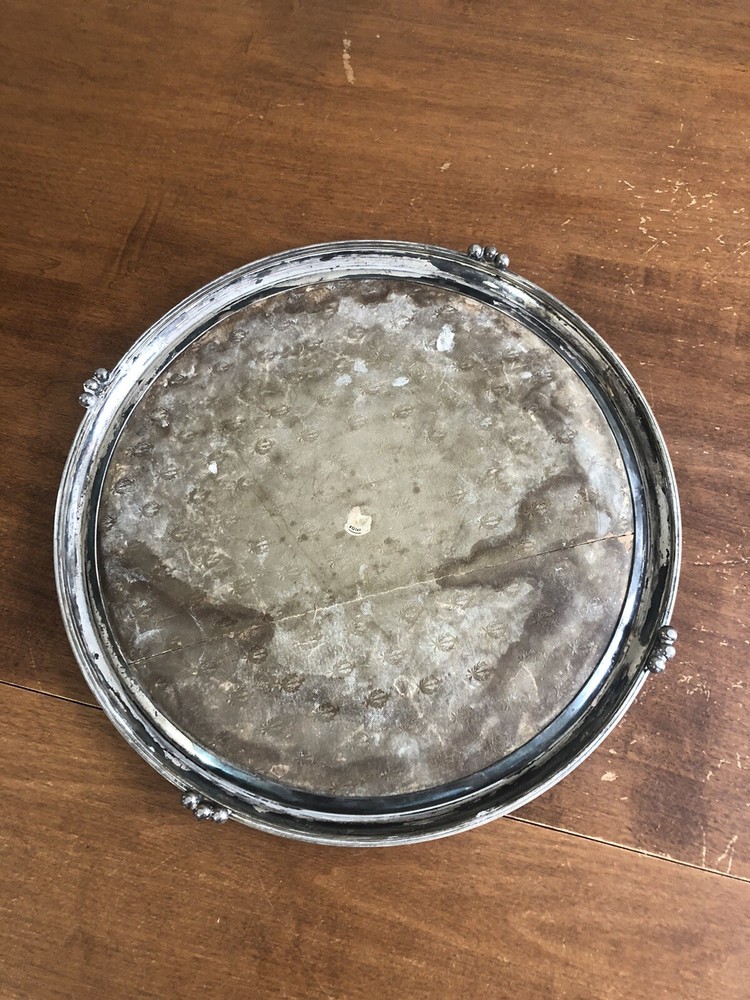 Pairpoint Silver Plate Mirrored Plateau