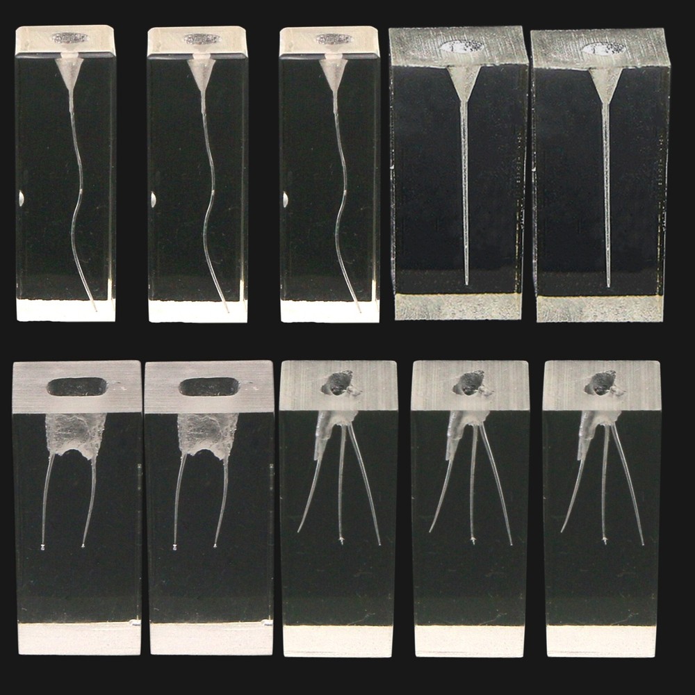 10PCS Dental Endodontic Root Canals Practice Model Endo Training Block Clear