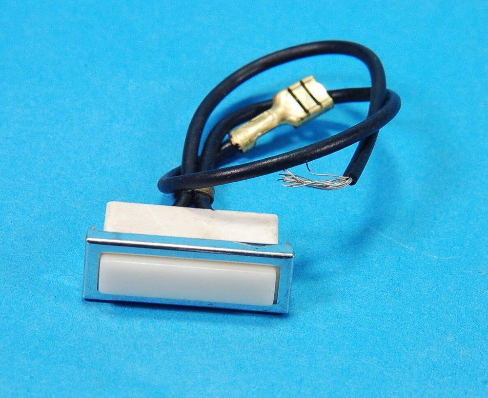 Lot of 2- UCINITE - 125V Neon Rectangular Panel Mount Indicator. Snap-In  Orange
