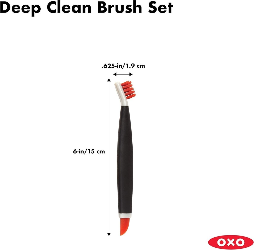 OXO Good Grips Deep Clean Brush Set, Orange