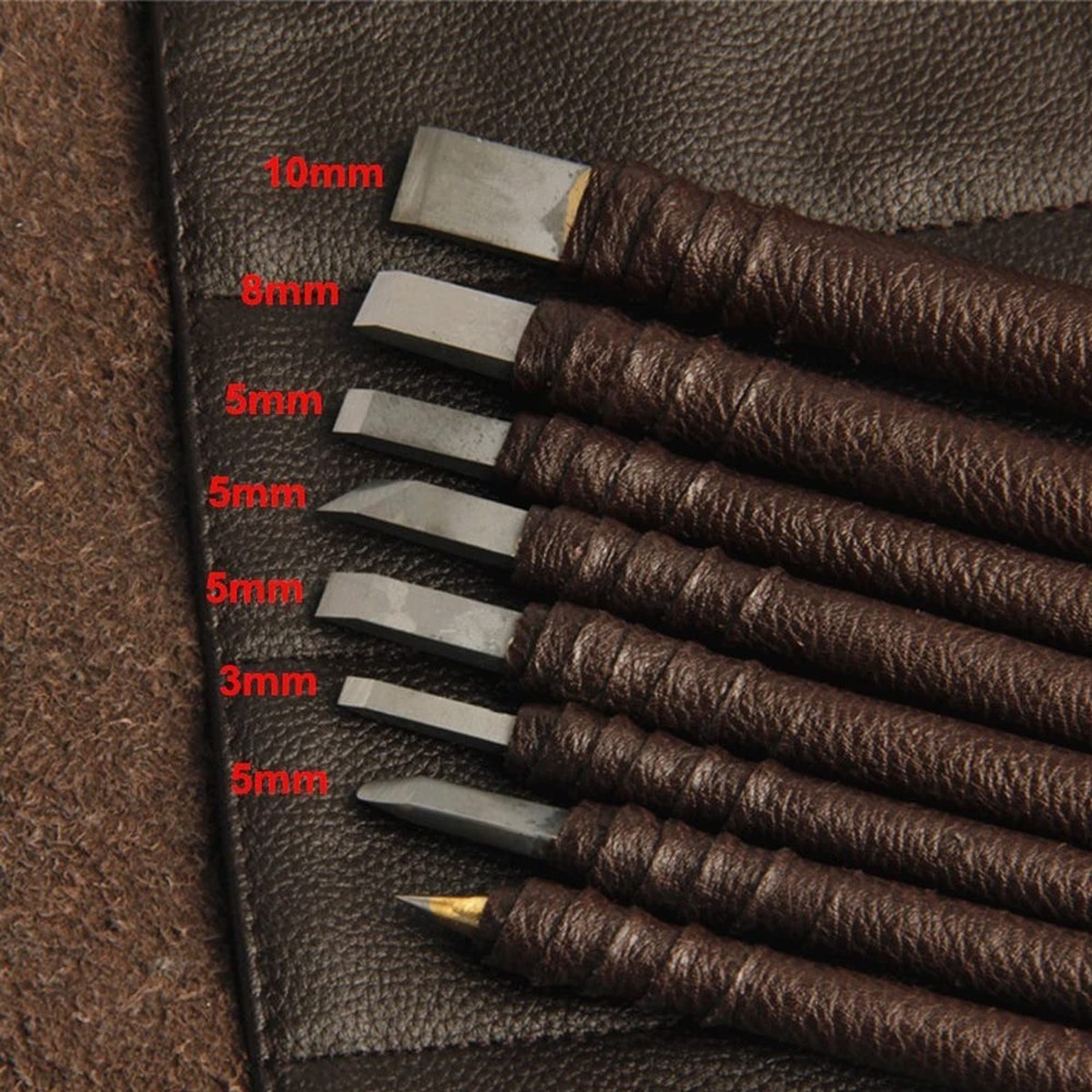 SKYZONAL Stone Carving Tool Set Chisel Kit 8pcs...