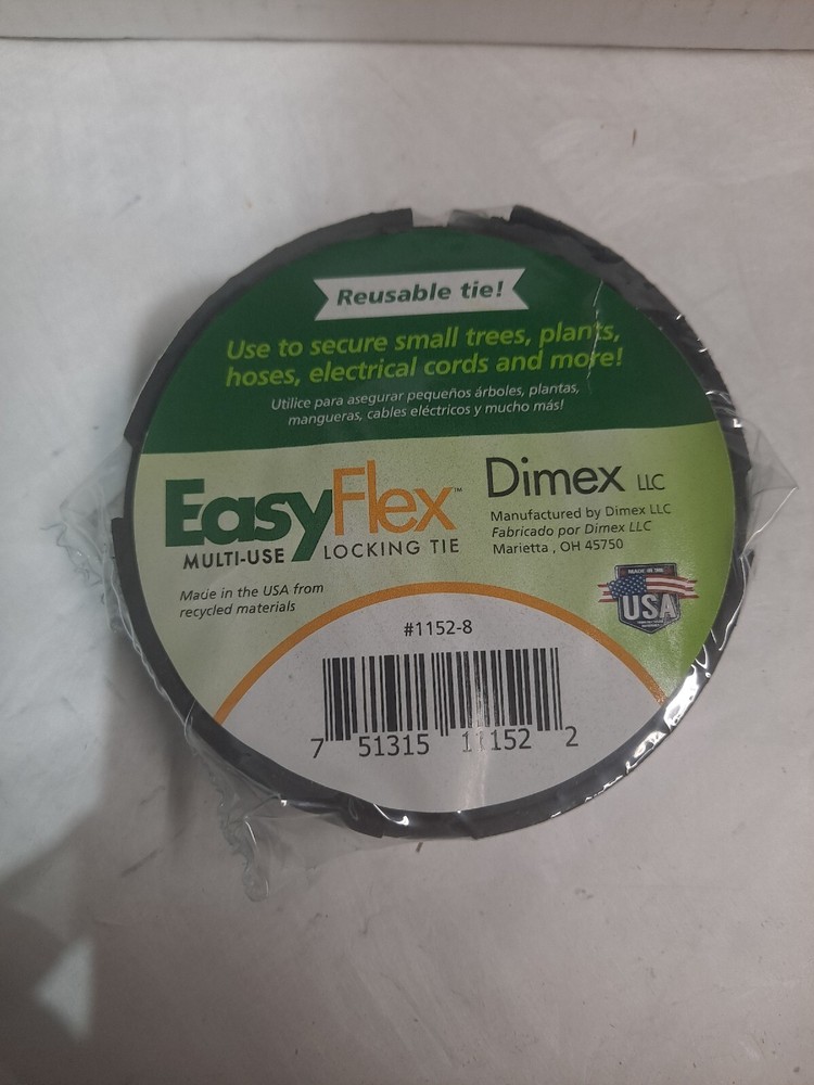 2 - EasyFlex Multi Use Self Locking Ties 1" x 8 feet. Secure Cords, Hoses etc.