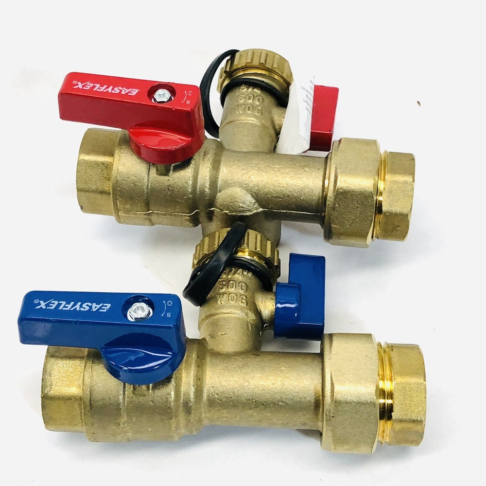 LOT OF 2 EASYFLEX THREADED 3/4" TANKLESS WATER HEATER ISOLATION