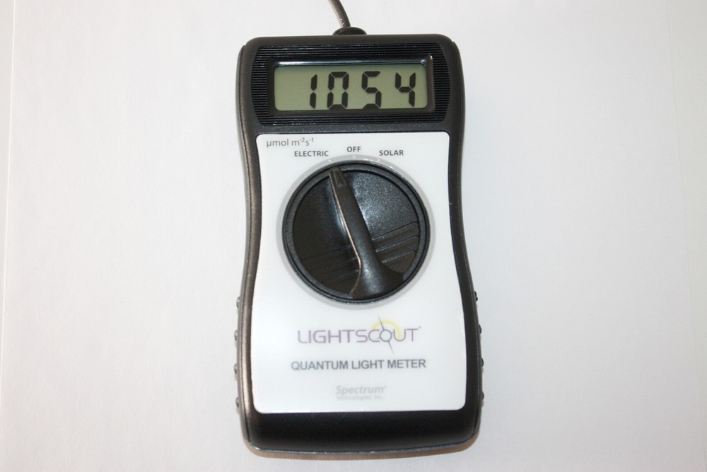 Spectrum Technologies 3415FXSE LightScout Solar/Electric Quantum Meter, Ext Sen