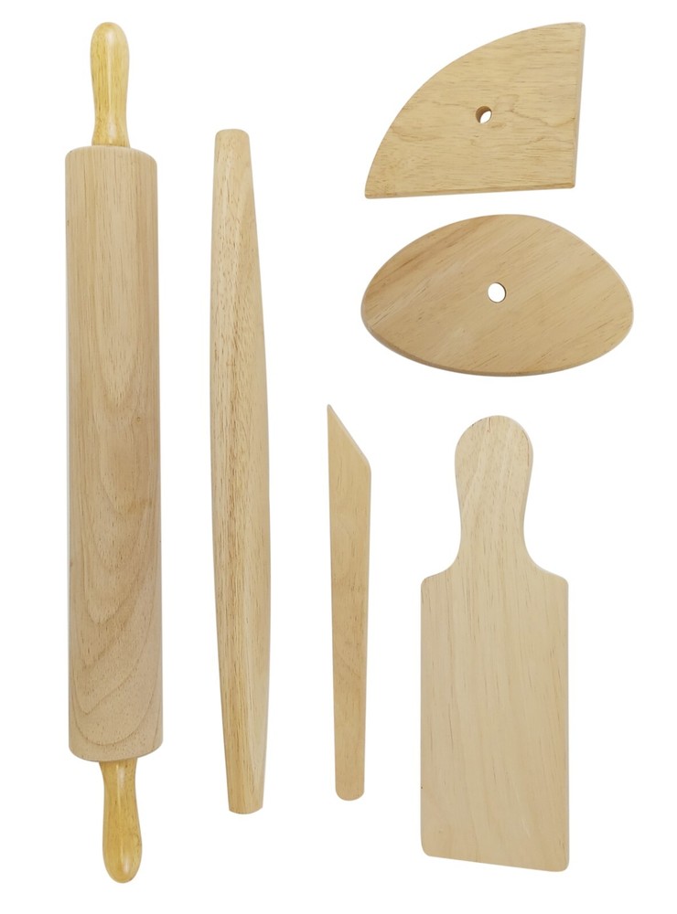 Wooden Pottery Tool Lot