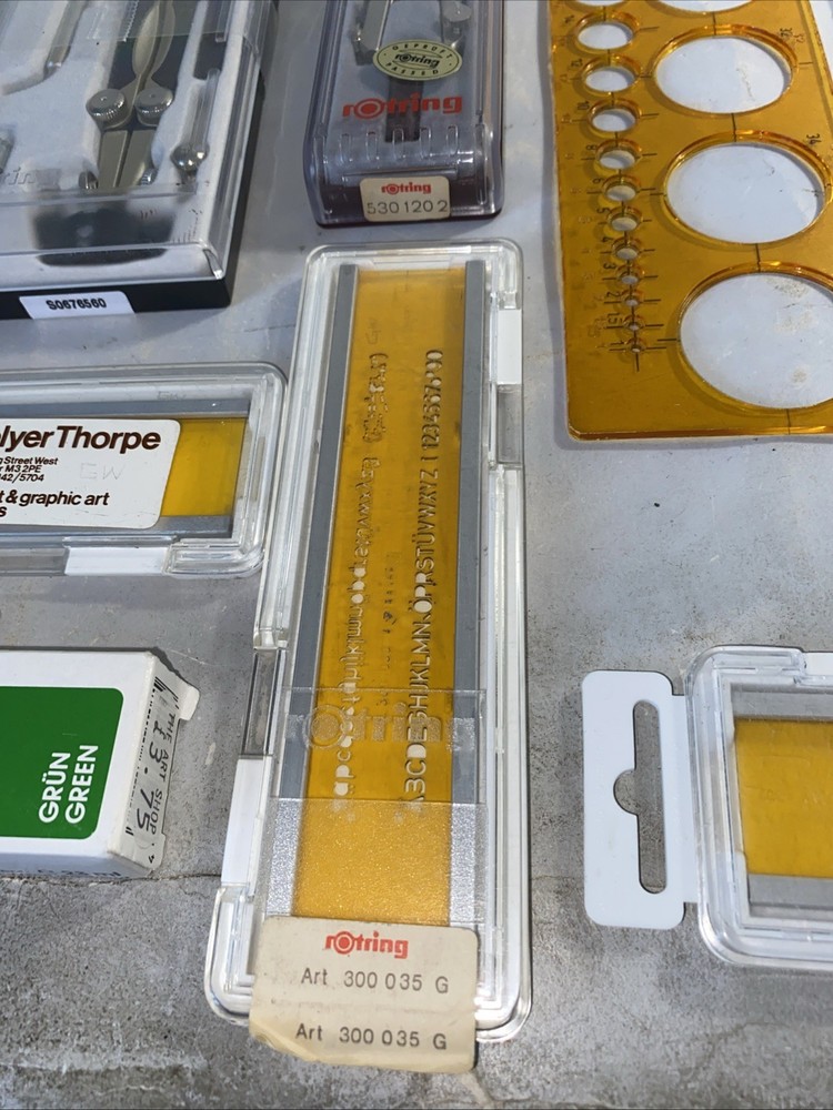 Rotring Compass & Stencil Job Lot