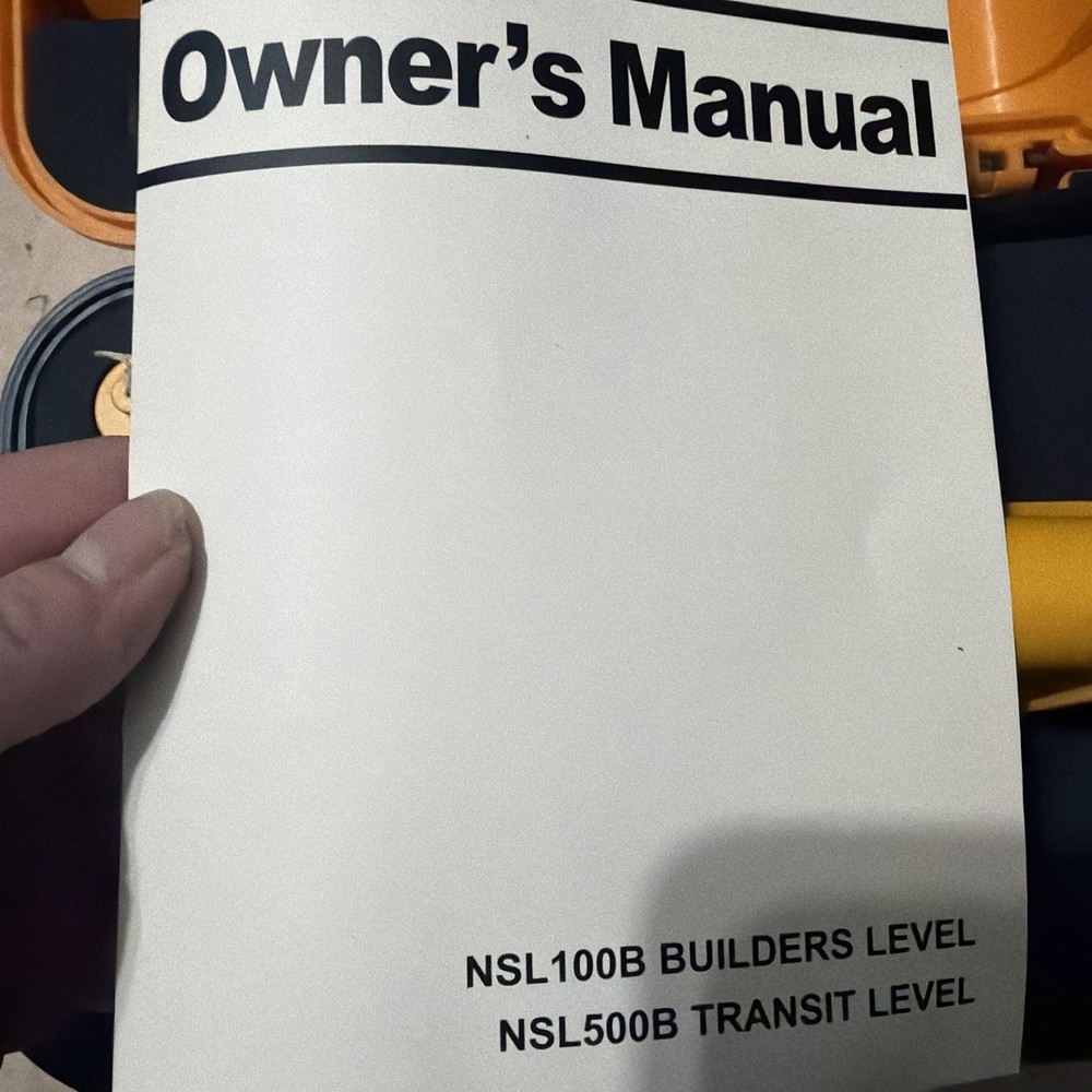 Northwest Instruments NWI Siteline Builders Level NSL100B Case Instructions