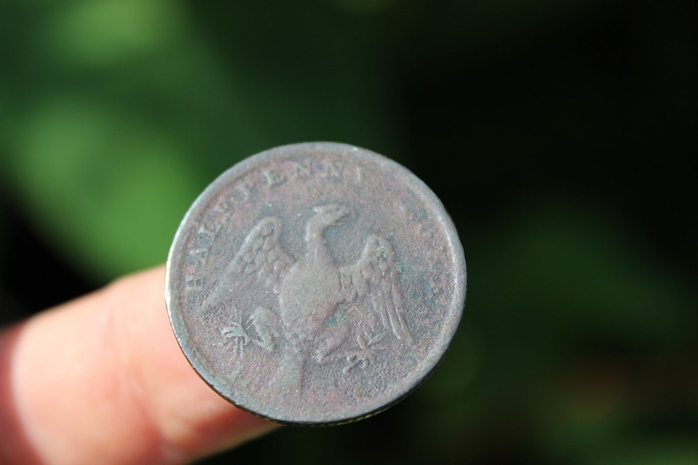 Canadian Half Penny token, Spread Eagle, 1814