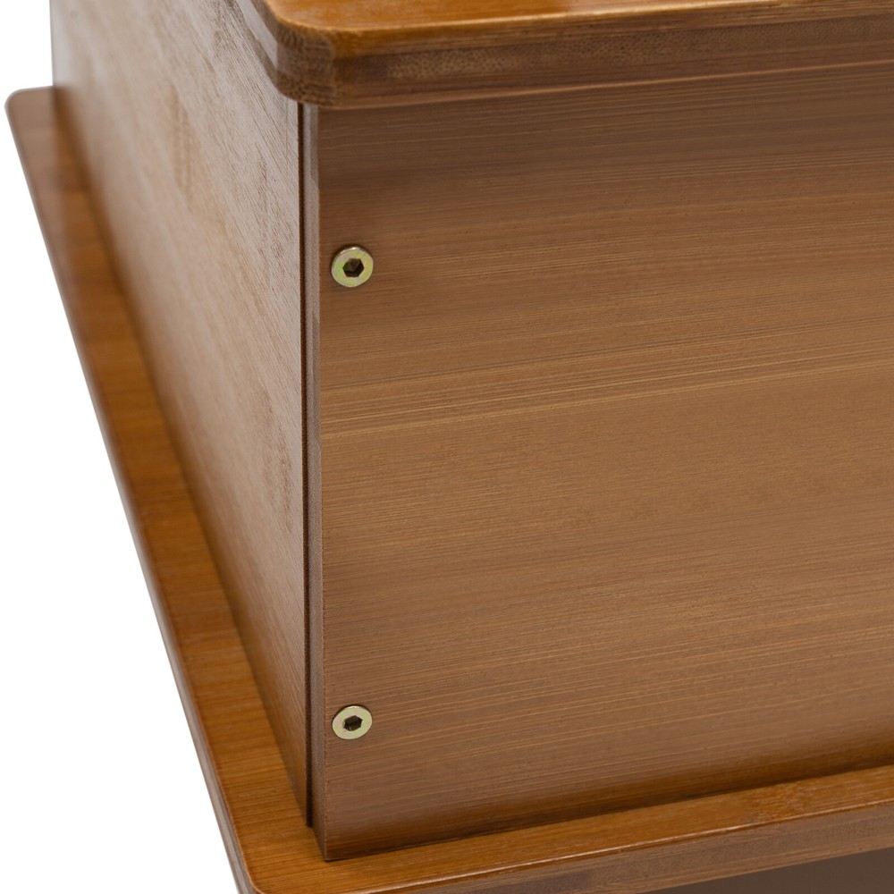 Rotating Bookshelf Swivel Storage Table Bookcase Side Table with Rolling Wheels