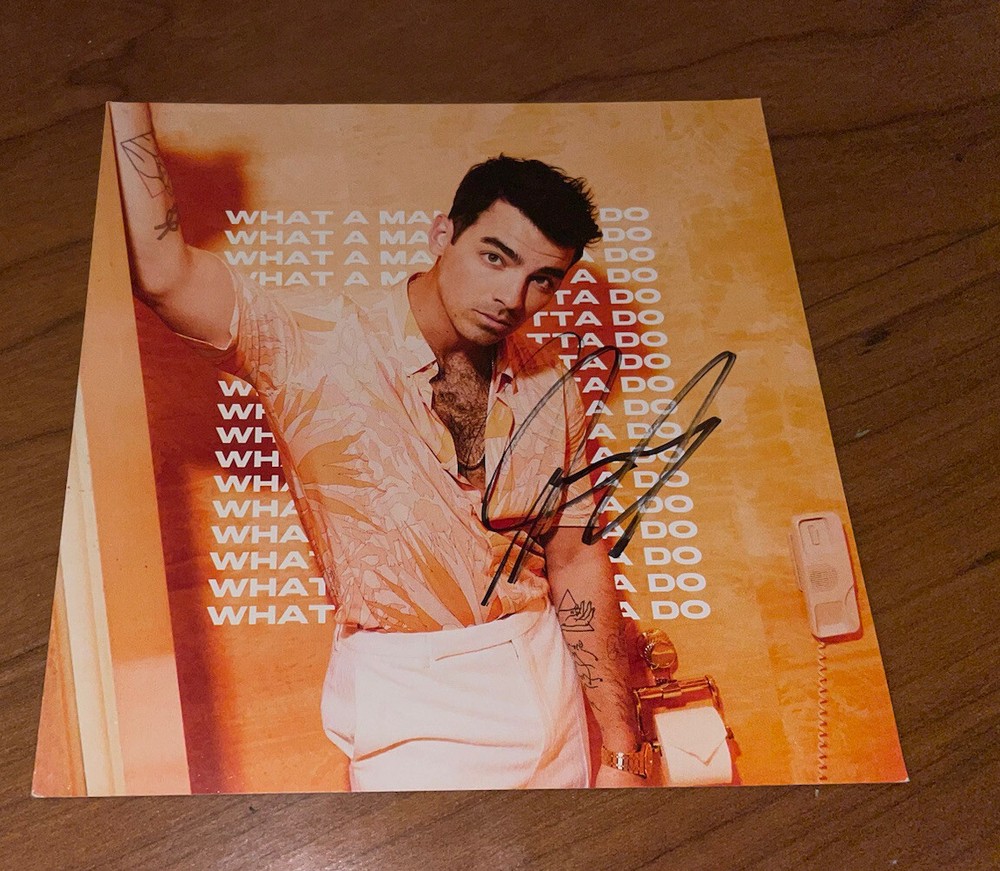 Joe Jonas Signed CD What A Man Gotta Do